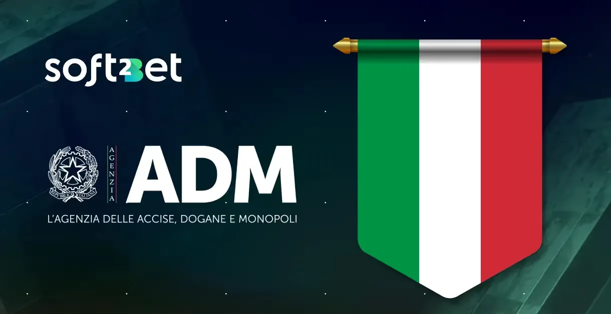 Soft2Bet e ADM, Agenzia delle Accise, Dogane e Monopoli, con la bandiera italiana